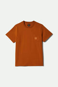 Men's Union Heavyweight S/S Boxy Pocket T-Shirt in the color Rustic Caramel - Front Product View