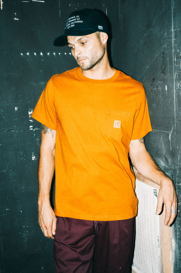 Union Heavyweight S/S Boxy Pocket T-Shirt - Rustic Caramel