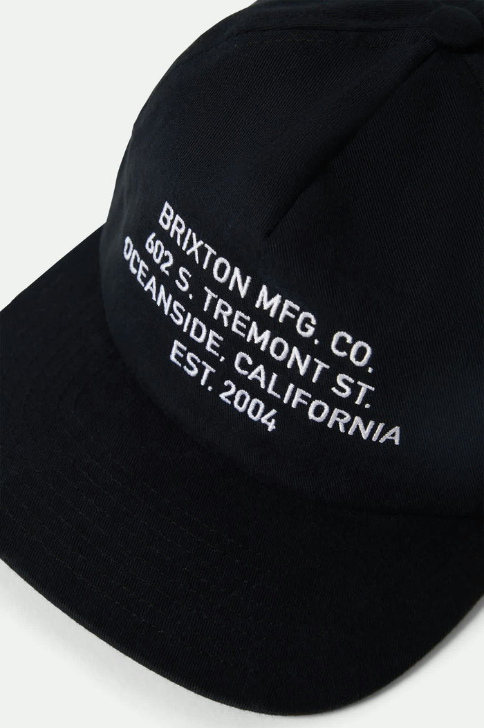 Unisex Union II Netplus Snapback in the color Black - Additional Laydown image