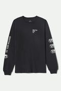 Men's Union L/S Standard T-Shirt in the color Black - Front Product View