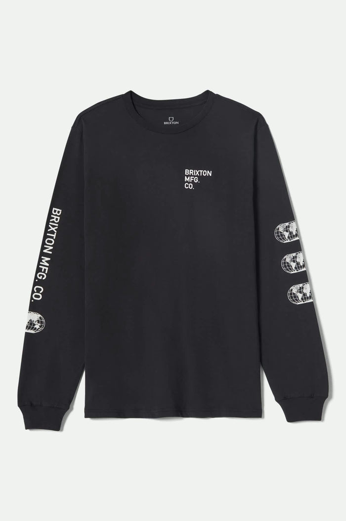 Men's Union L/S Standard T-Shirt in the color Black - Front Product View