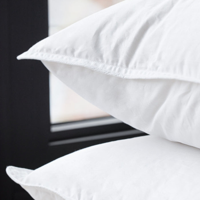 Vaasa 700TC White Goose Down Pillow, view 2 - Mattress Miracle Brantford