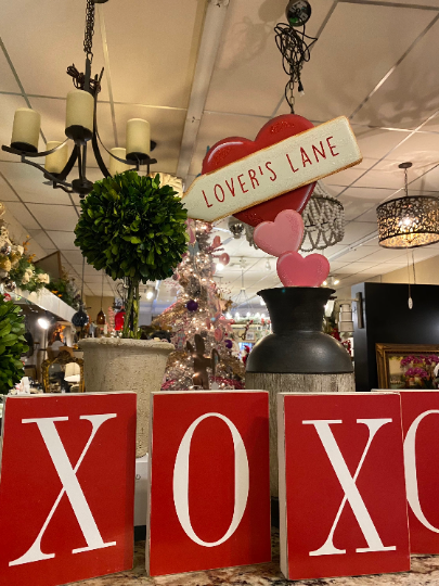 Valentines Day: XOXO Red Blocks