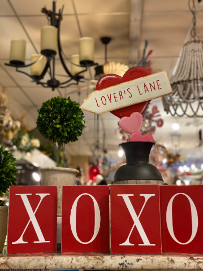 Valentines Day: XOXO Red Blocks