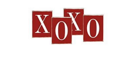 Valentines Day: XOXO Red Blocks