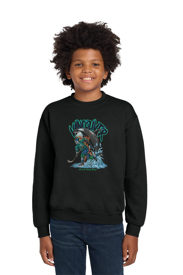VANCOUVER HOCKEY KIDS CREWNECK SWEATSHIRT – Kids clothes – Dead Threads Apparel