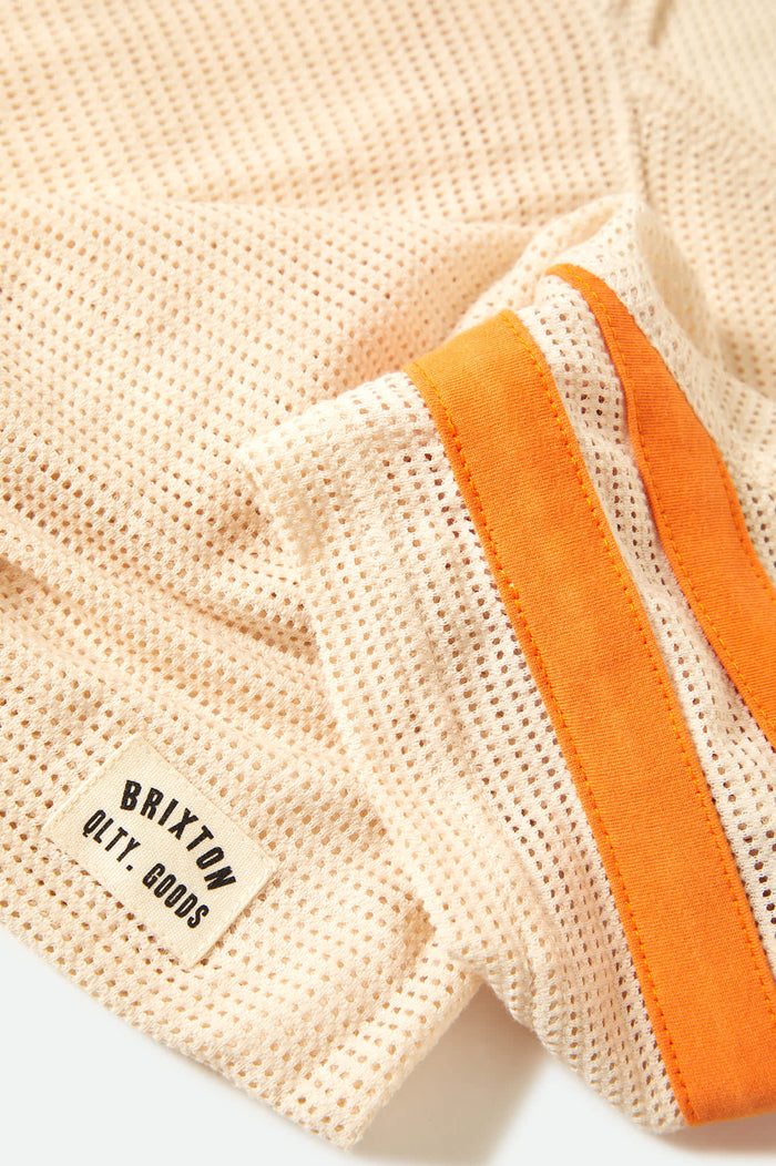Women's Varsity Football Mesh T-Shirt in the color Whitecap - Additional Style View
