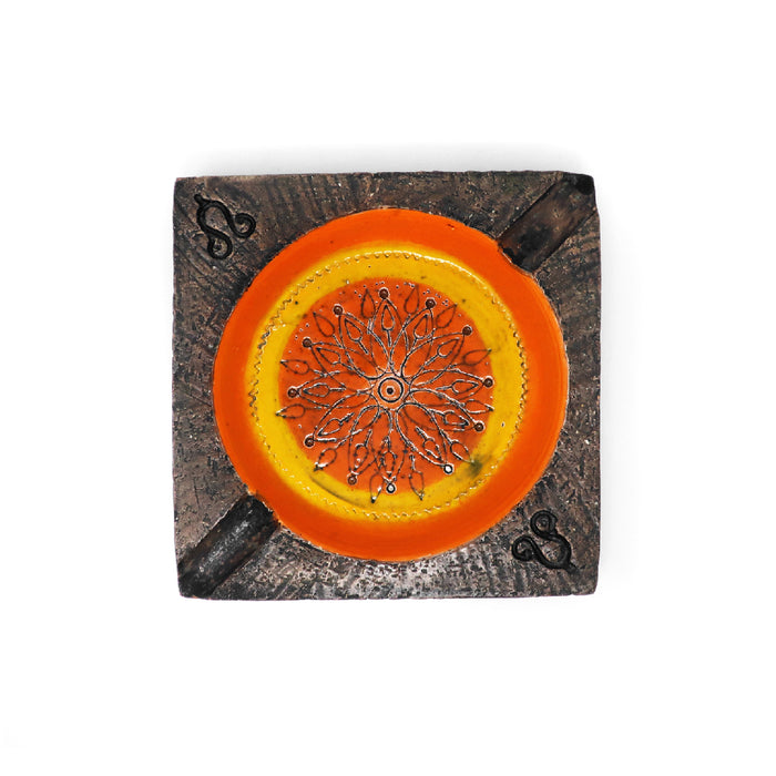 Vintage Orange Bitossi Ceramic Ashtray