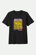 Men's Void S/S T-Shirt in the color Black Worn Wash - Front Product View