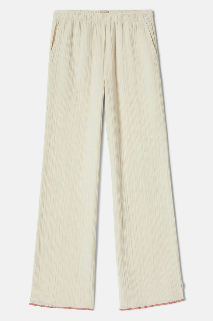 Women's Wandering Hudson Lounge Pant in the color Off White - Front Product View