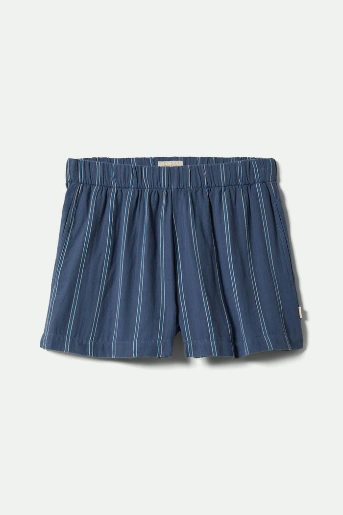 Women's Wandering Short in the color Berring Sea/White - Front Product View