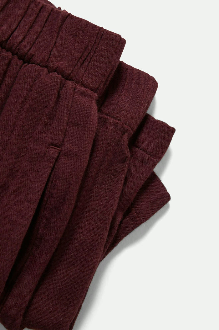 Women's Wandering Short in the color Port - Additional Laydown image