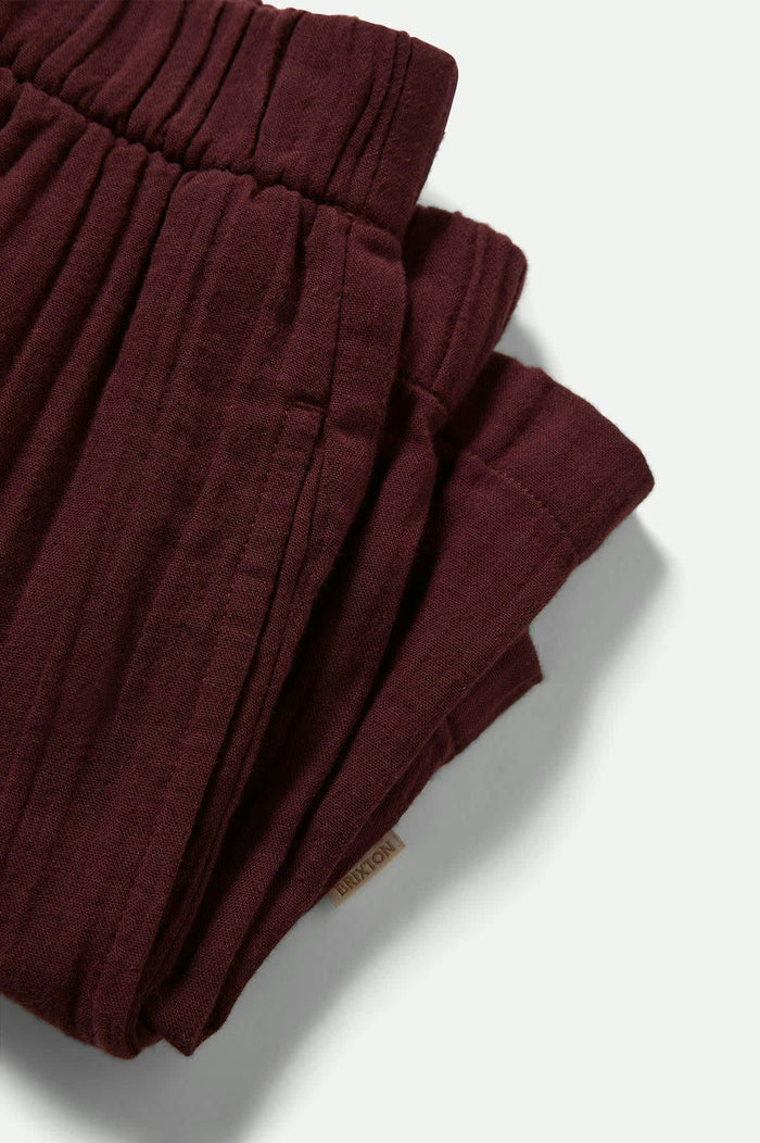 Women's Wandering Short in the color Port - Additional Laydown image