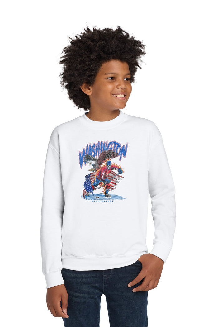 WASHINGTON HOCKEY KIDS CREWNECK SWEATSHIRT – Kids clothes – Dead Threads Apparel