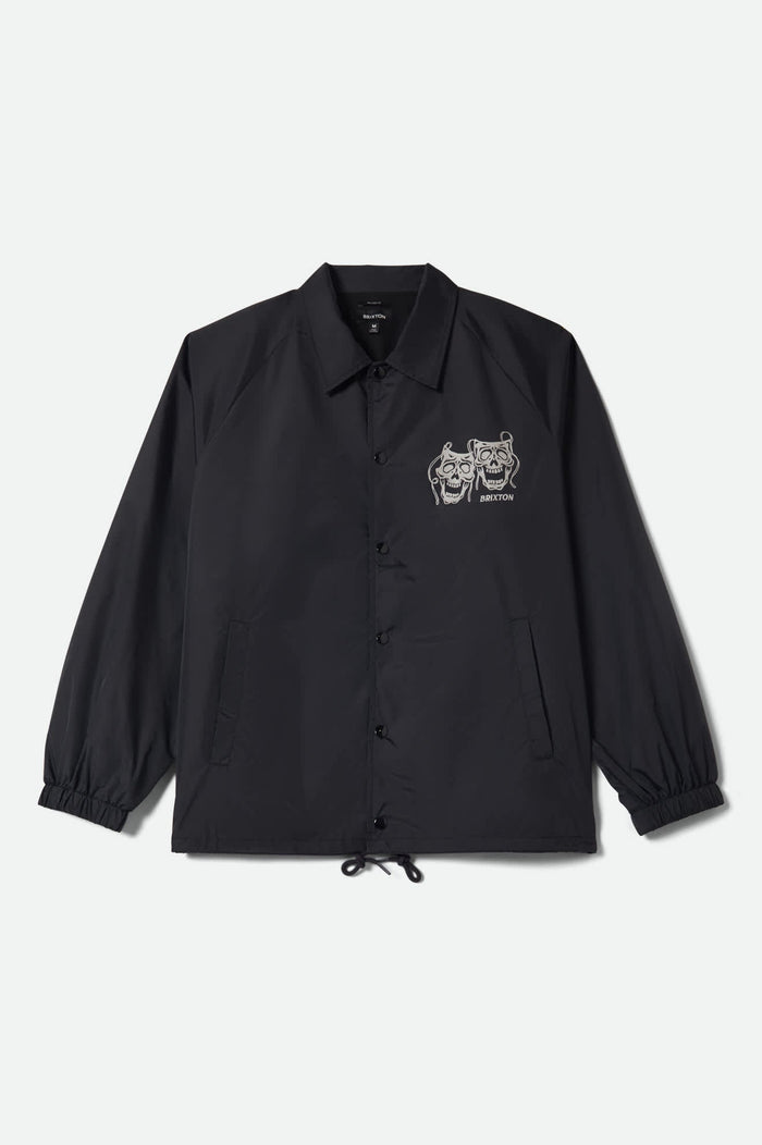 Men's Watchman Lightweight Coaches Jacket in the color Black - Front Product View