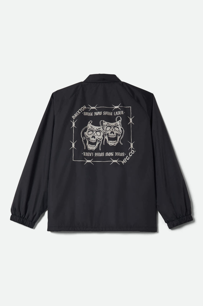 Men's Watchman Lightweight Coaches Jacket in the color Black - Additional Laydown image