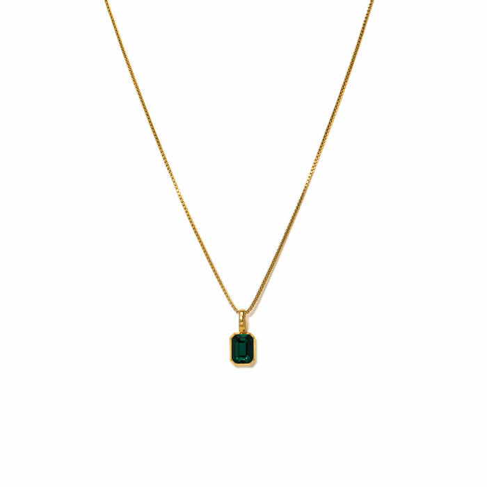 Waterproof Birthstone Pendant Necklace