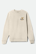 Men's Well Crew in the color Whitecap - Front Product View