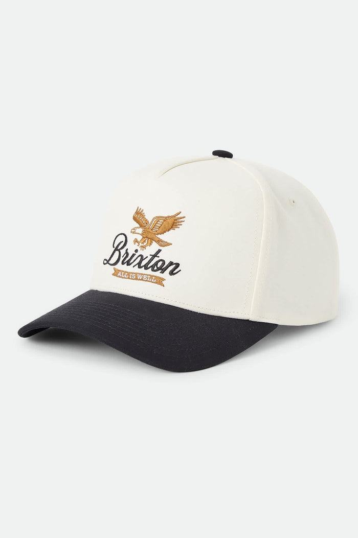 Unisex Well Netplus Snapback in the color Whitecap/Black - Front Product View