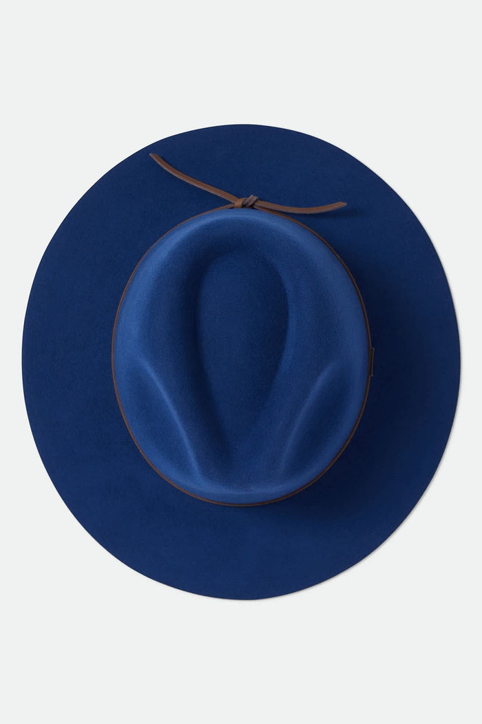 Unisex Wesley Fedora in the color Classic Navy - Additional Laydown image