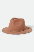 Unisex Wesley Fedora in the color Italian Clay - Front Product View