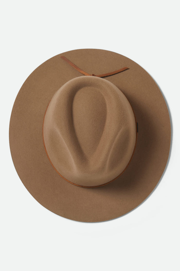 Unisex Wesley Fedora in the color Khaki - Additional Laydown image