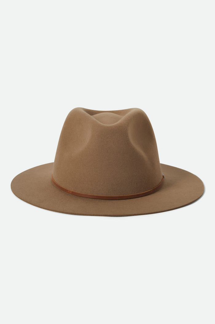 Unisex Wesley Fedora in the color Khaki - Additional Laydown image