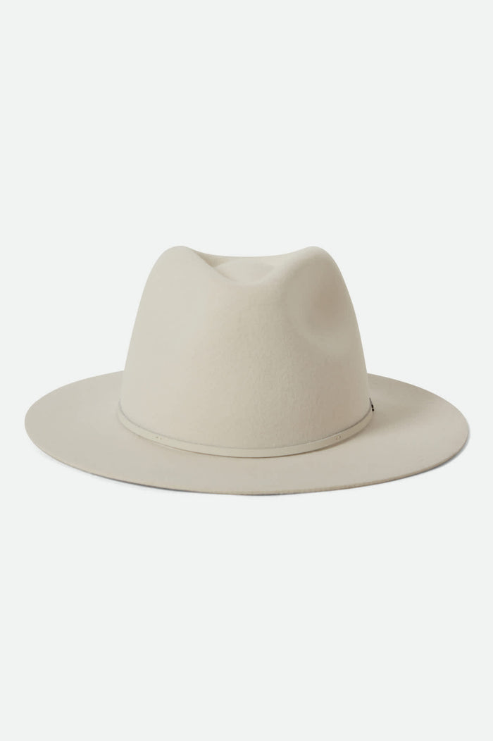 Women's Wesley Fedora in the color Off White - Additional Laydown image