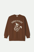 Women's Western Crew in the color Sepia - Front Product View