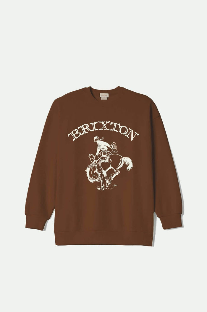Women's Western Crew in the color Sepia - Front Product View