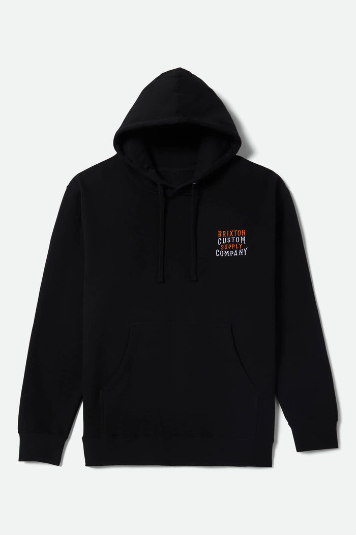 Men's Wheaton Hoodie in the color Black - Front Product View