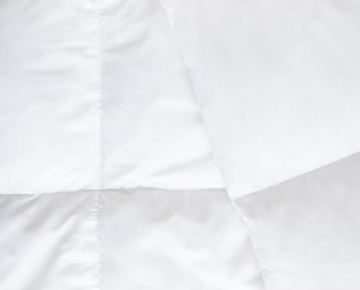 Duck Tencel600 duck down duvet corner and baffle detail - Mattress Miracle Brantford