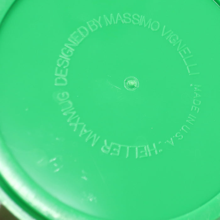 White & Green Dinnerware by Vignelli for Heller - Set of 8
