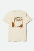 Men's Wilburn Short Sleeve Shirt in the color Cream - Front Product View