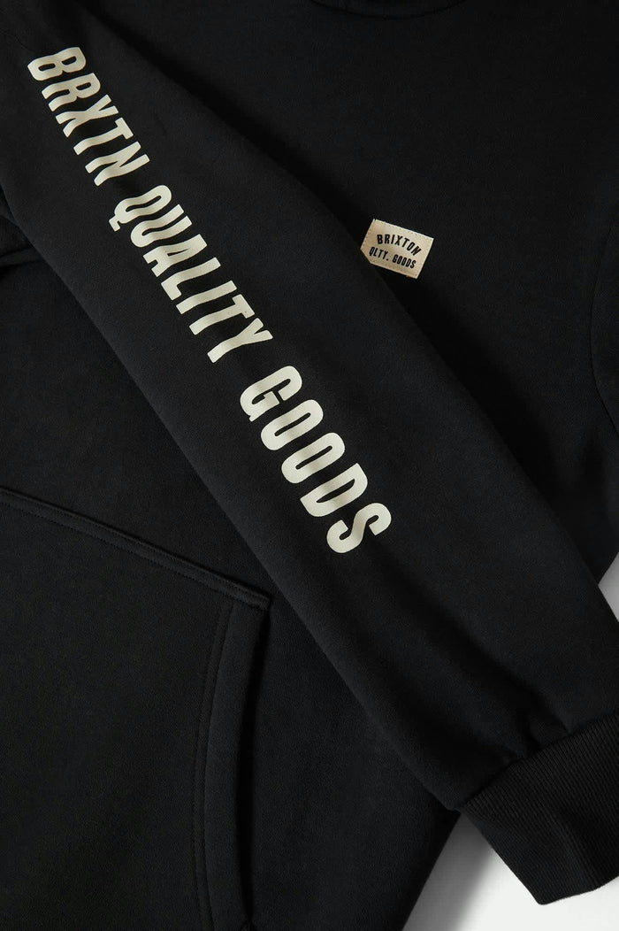 Men's Woodburn Hoodie in the color Black - Additional Laydown image