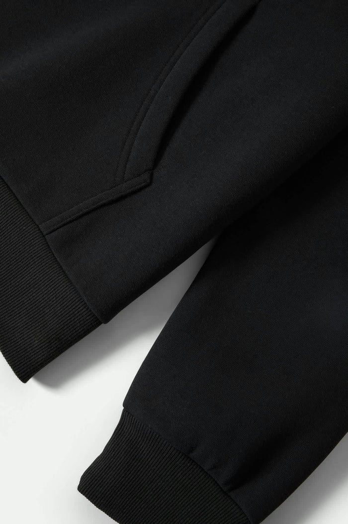 Men's Woodburn Hoodie in the color Black - Additional Laydown image