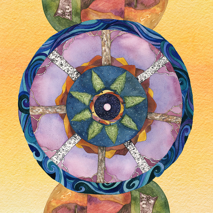 Woodland Hamsa by Denise Griffin