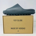 adidas Yeezy Slide Dark Onyx 2024 on box, brand new condition