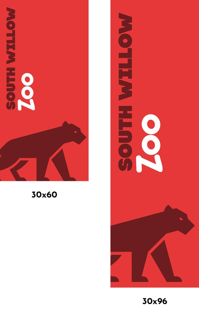 Zoo - Panther Exhibit Single Vinyl Banner Dekra-Lite